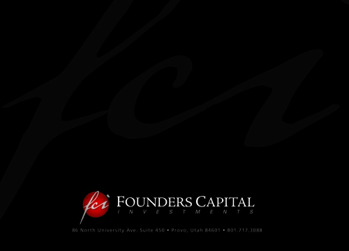Q1 2009 Founders Capital Update